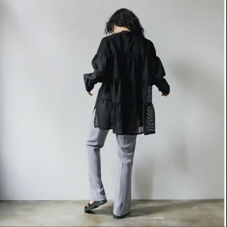 細見えスラックスフレアパンツ AGAWD/2401-220991