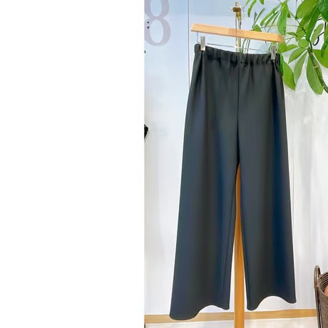 細見え楽ちんストレートパンツ cafune/335626