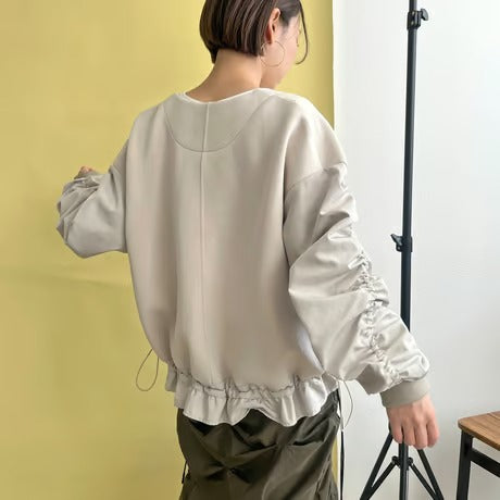 ギャザースリーブダンボールブルゾン LHELBIE/ 51842R