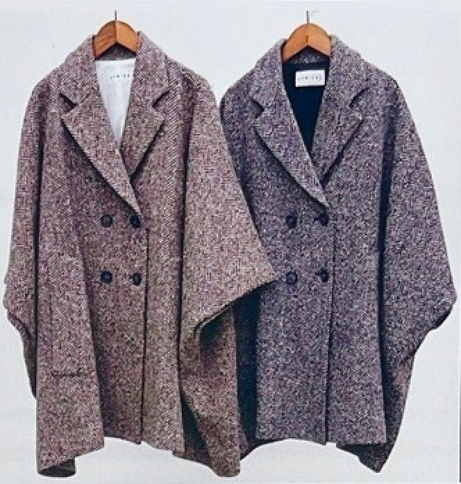 【CYNICAL】ヘリンボンポンチョコート/552-94000