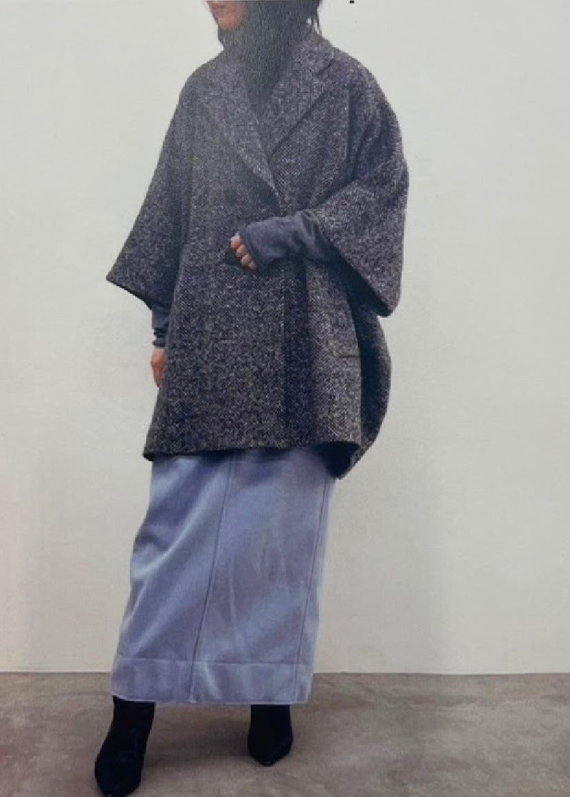 【CYNICAL】ヘリンボンポンチョコート/552-94000