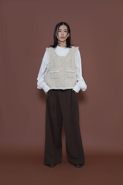 【CYAN TOKYO】2ラインフリルオーバーシャツ/507402