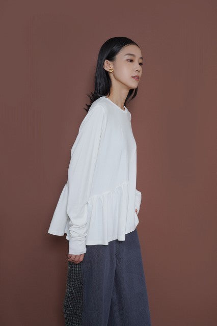 【CYAN TOKYO】アシメギャザーウォームトップス/507417