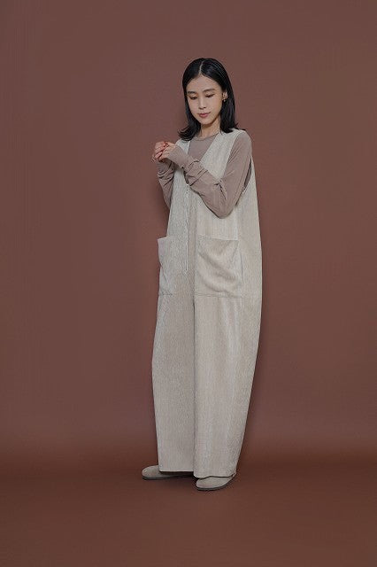 【CYAN TOKYO】スラブモールビッグポケットサロペ/507419