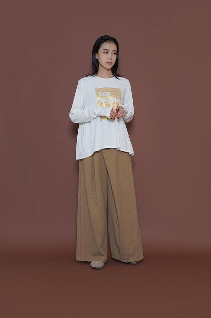 【CYAN TOKYO】バックギャザーロゴL/S T/507408