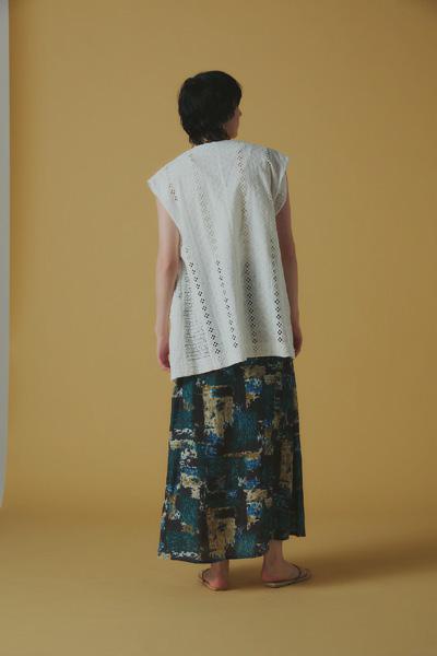 【ANGELINA】チェックプリントギャザースカート/26163-8087WC