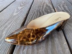 【再販・新色追加】【libero】Vカット走れるミュール ヒール5センチ/14200