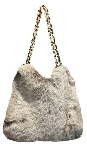 【VIOLAd'ORO】ELMO エコファーチェーンショルダートートSサイズ/V-9063