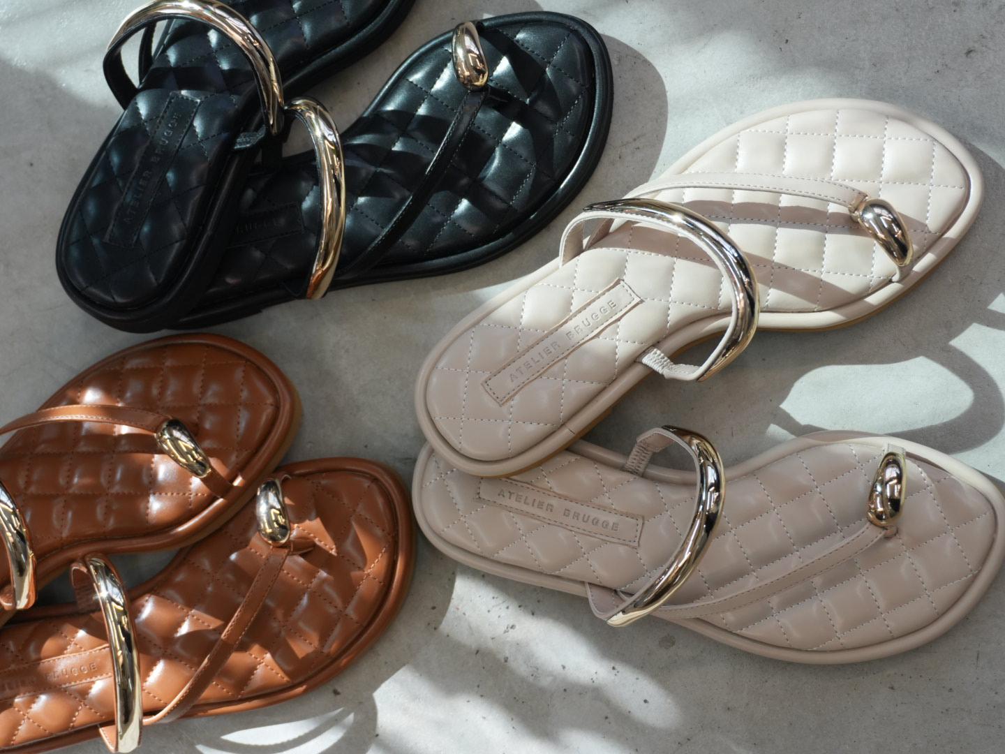 【ATELIER BRUGGE】サムメタルリングサンダル/26KS-33