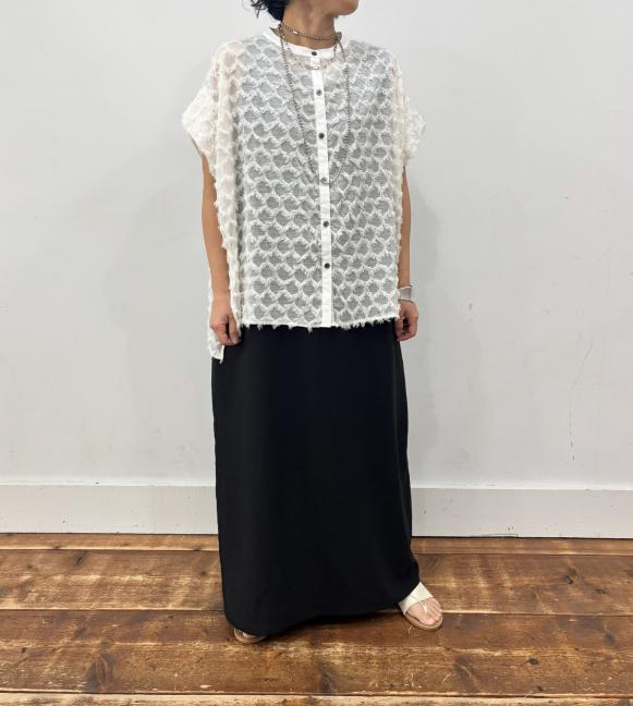 【siro de labonte】タックスリーブブラウス/R623306