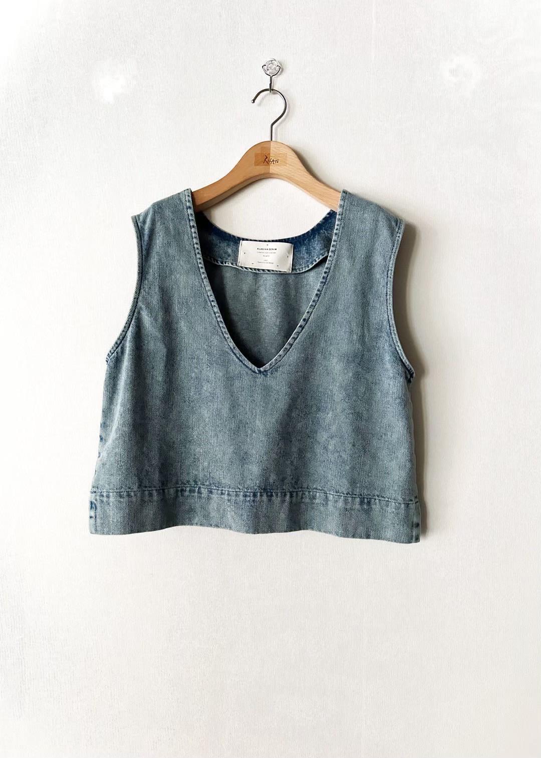 【RILATO】ソフトタッチデニムベスト/R26262