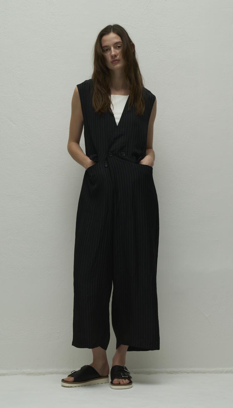 【WYTE】インサイドアウトピンストライプジャンプスーツ/11-11480