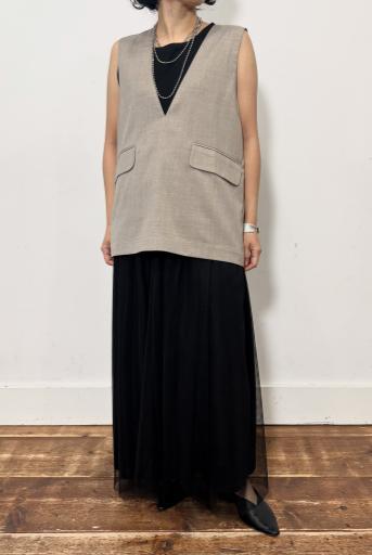 【siro de labonte】バックスリットベスト/R623304