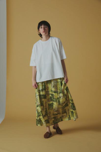 【ANGELINA】チェックプリントギャザースカート/26163-8087WC