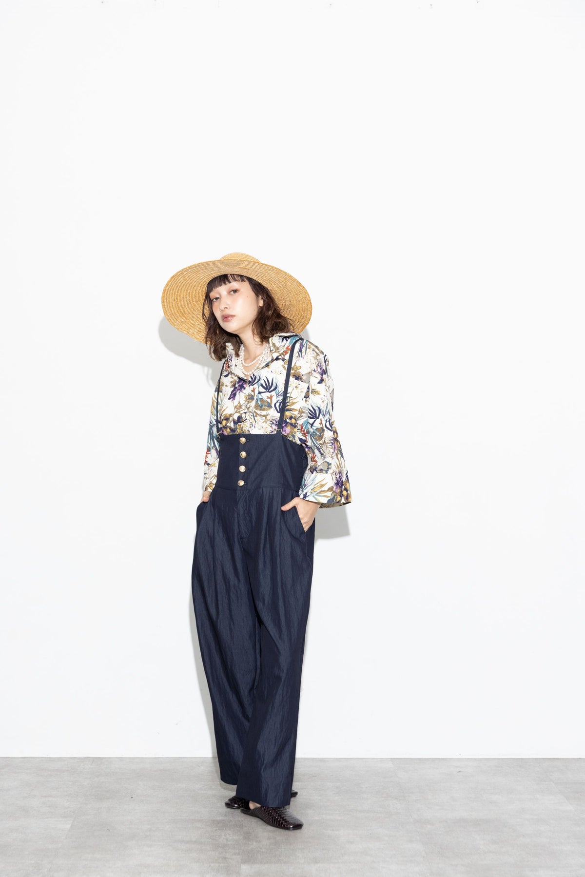 【MARGAUX VINTAGEO】サスペンダーパンツ/MG PT-27006-S
