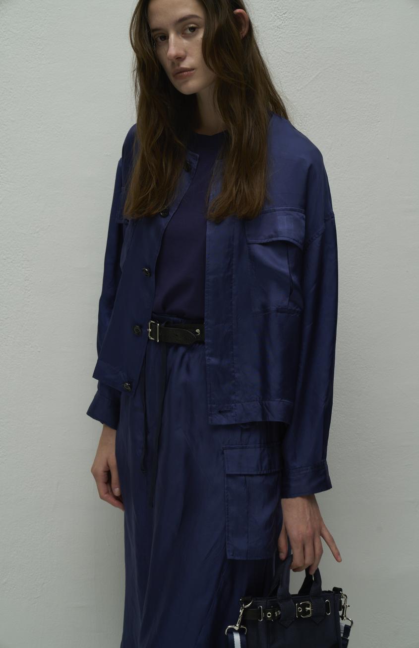 【WYTE】インサイドアウトキュプラツイルカラーレスジャケット/11-11720