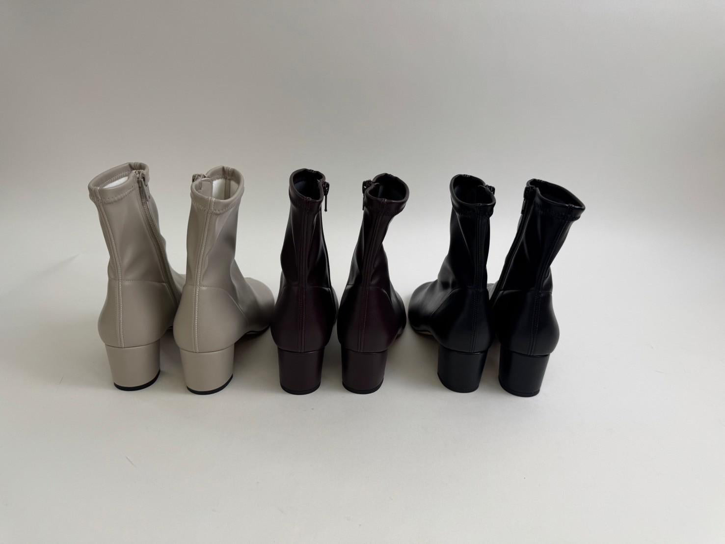 【ATELIER BRUGGE】ストレッチショートブーツ/25SN-48