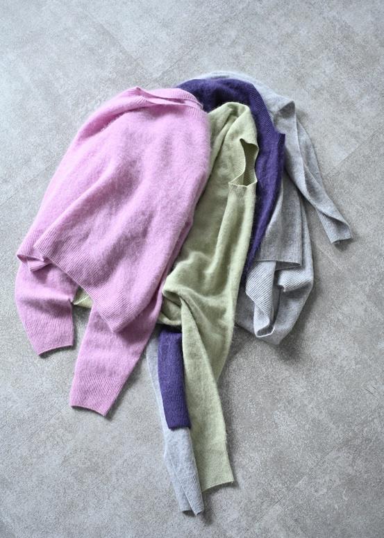 【HERENCIA】エアリータッチカシミヤウールニット/H625309