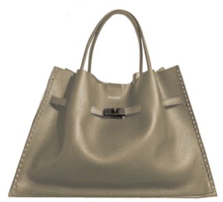 【VIOLAd'ORO】MILO スタッズ付きWフェイスレザートートバッグ Lサイズ/V-9032