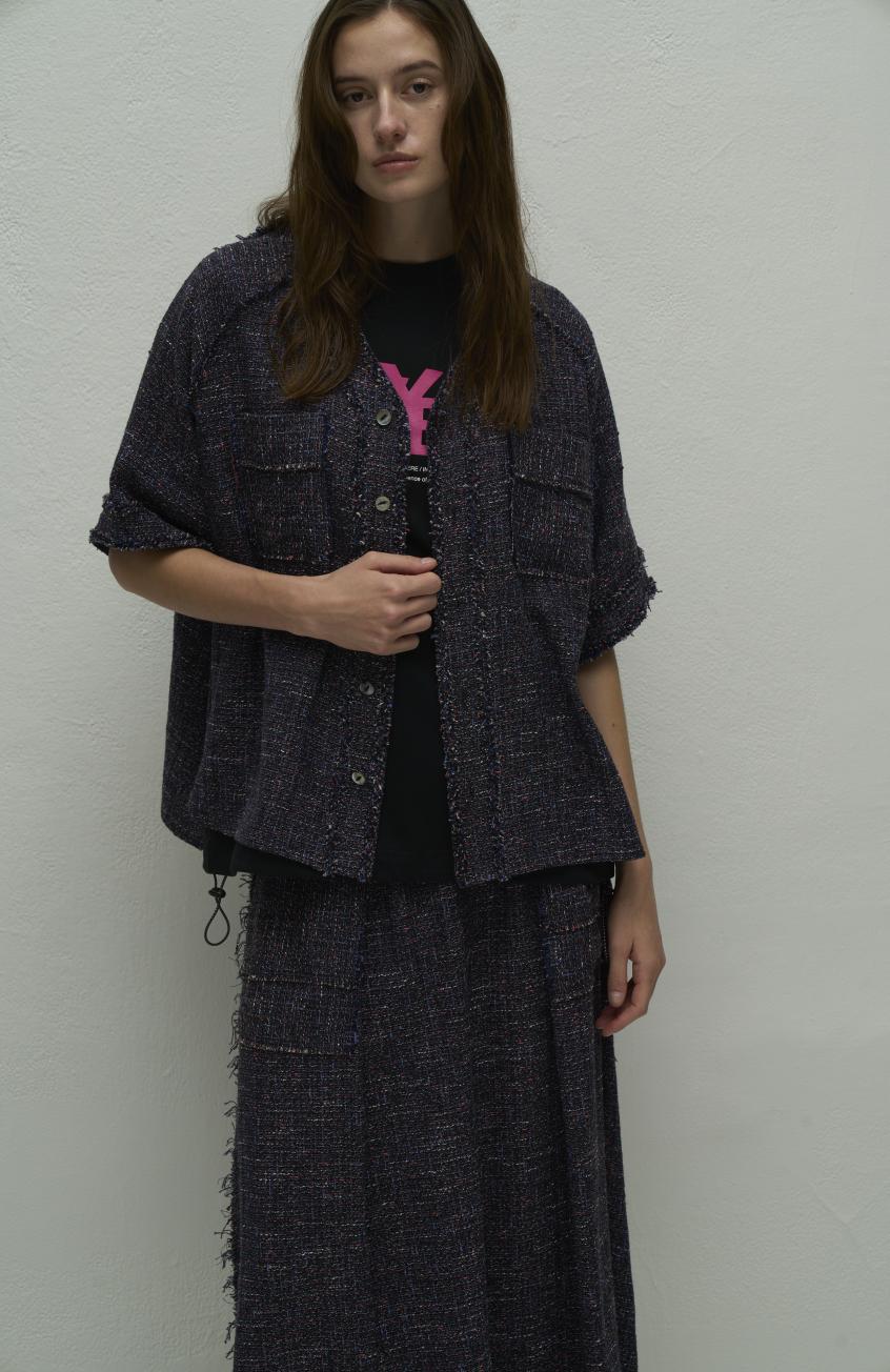 【WYTE】クラフトファンシーツイードベースボールトップ/11-11820