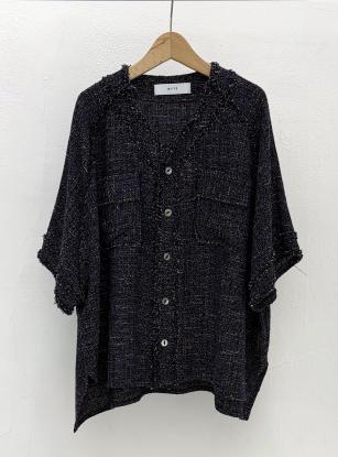 【WYTE】クラフトファンシーツイードベースボールトップ/11-11820