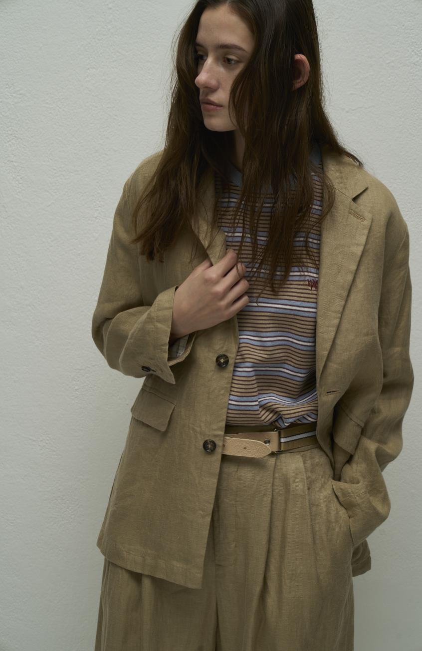 【WYTE】クラフトリネンアーティザナルシングルジャケット/11-11920