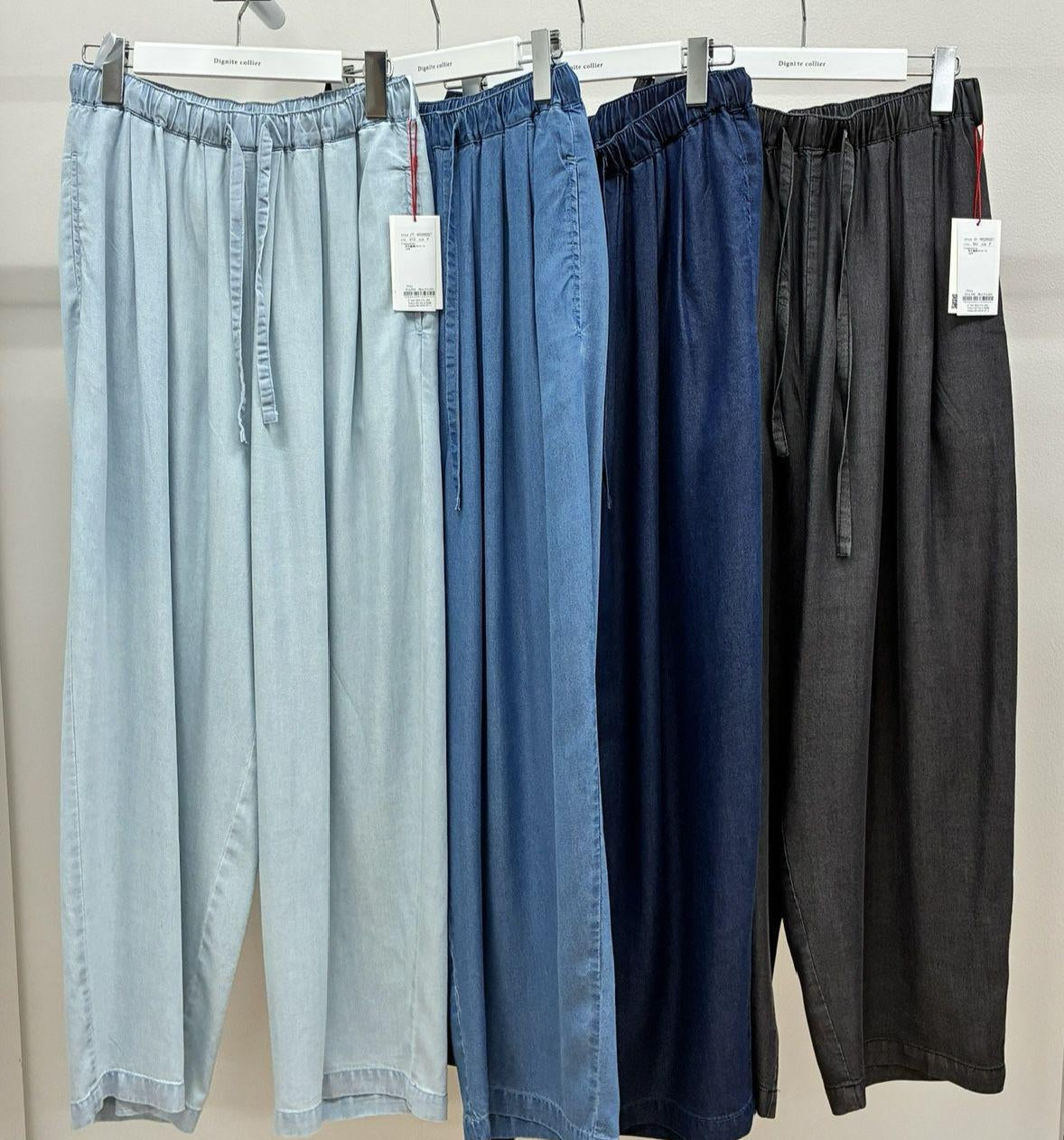 【Dignite Collier】テンセルデニムタックパンツ/80268227