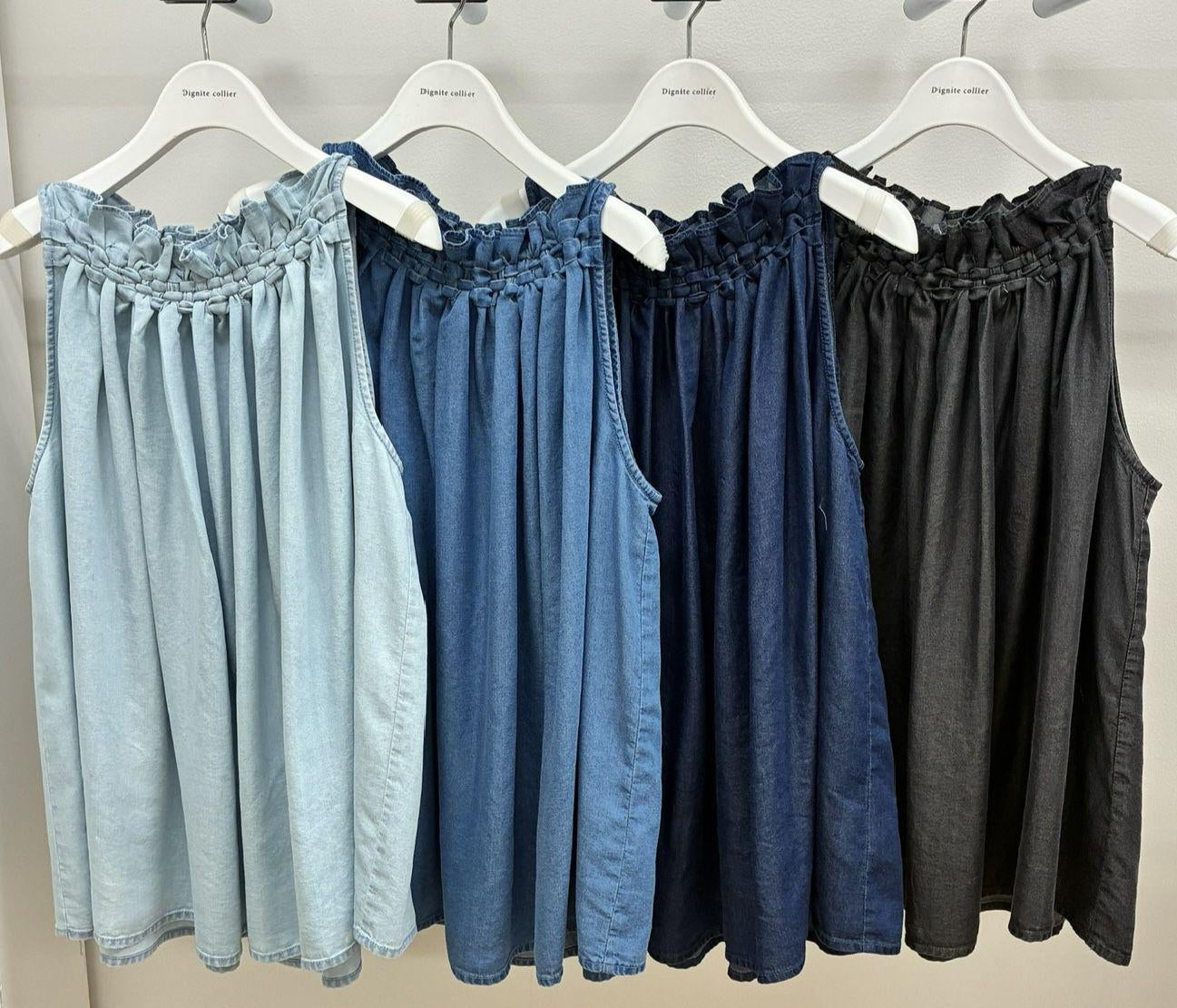 【Dignite Collier】編み込みフレアブラウス/80268228