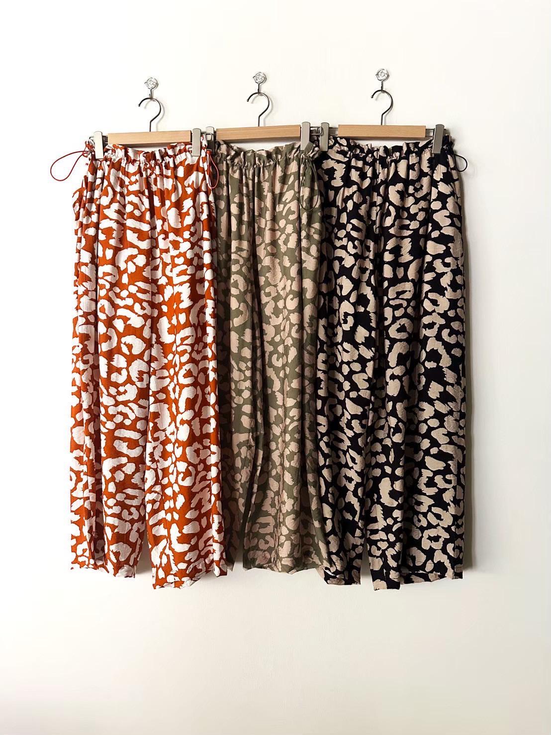 【RILATO】レオパード柄ドロストパンツ/R26275