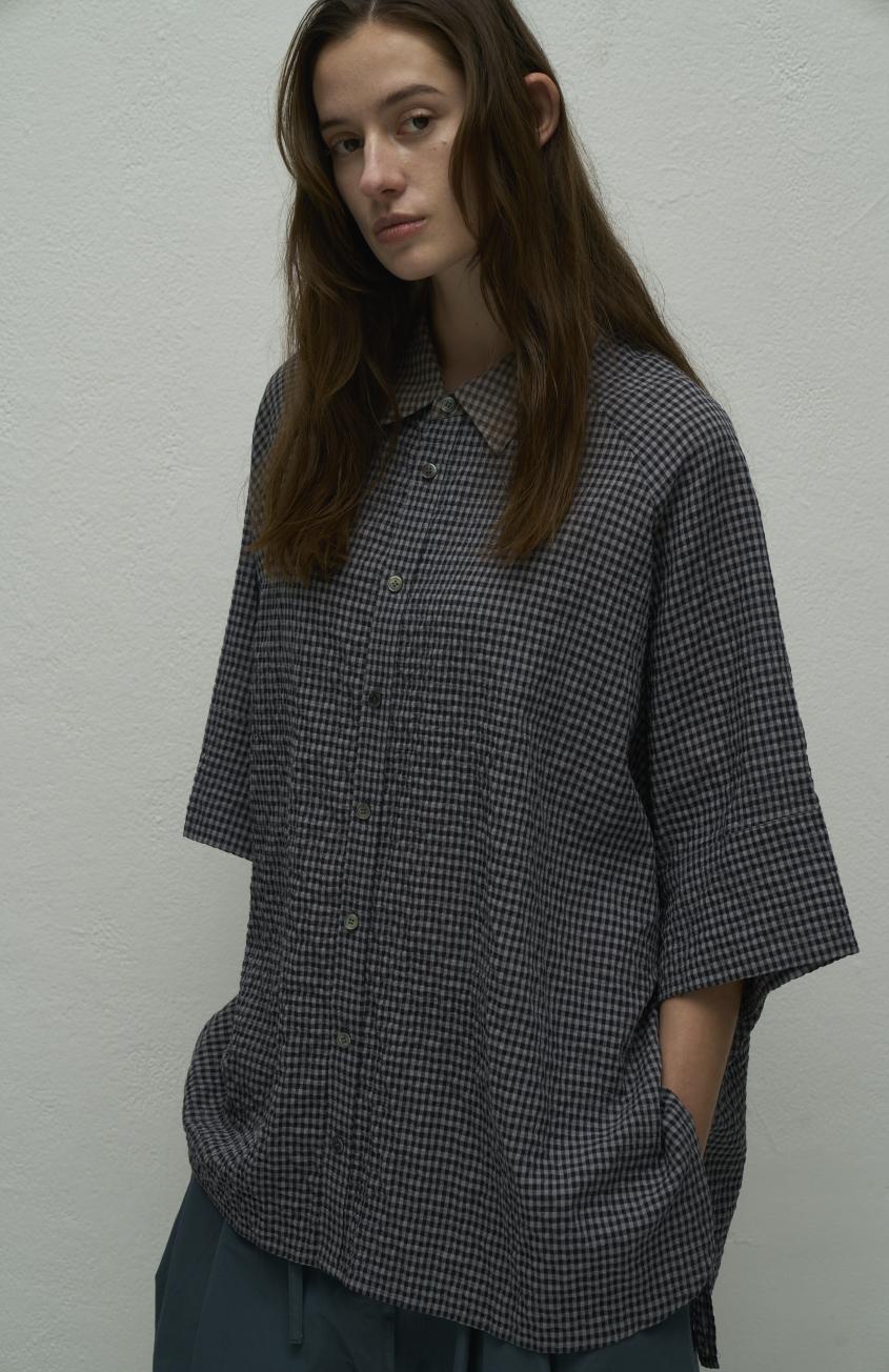 【WYTE】クラフトリネンリップルラグランシャツ/11-12070