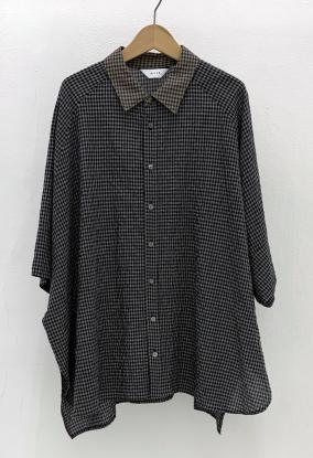 【WYTE】クラフトリネンリップルラグランシャツ/11-12070