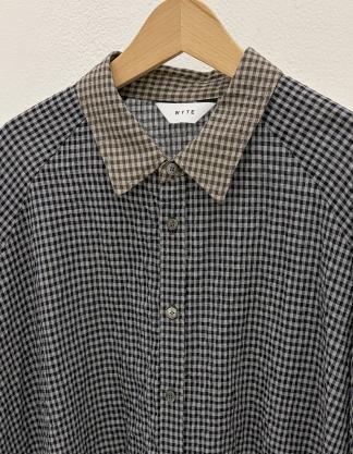 【WYTE】クラフトリネンリップルラグランシャツ/11-12070