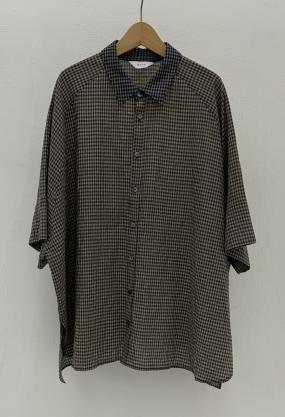 【WYTE】クラフトリネンリップルラグランシャツ/11-12070