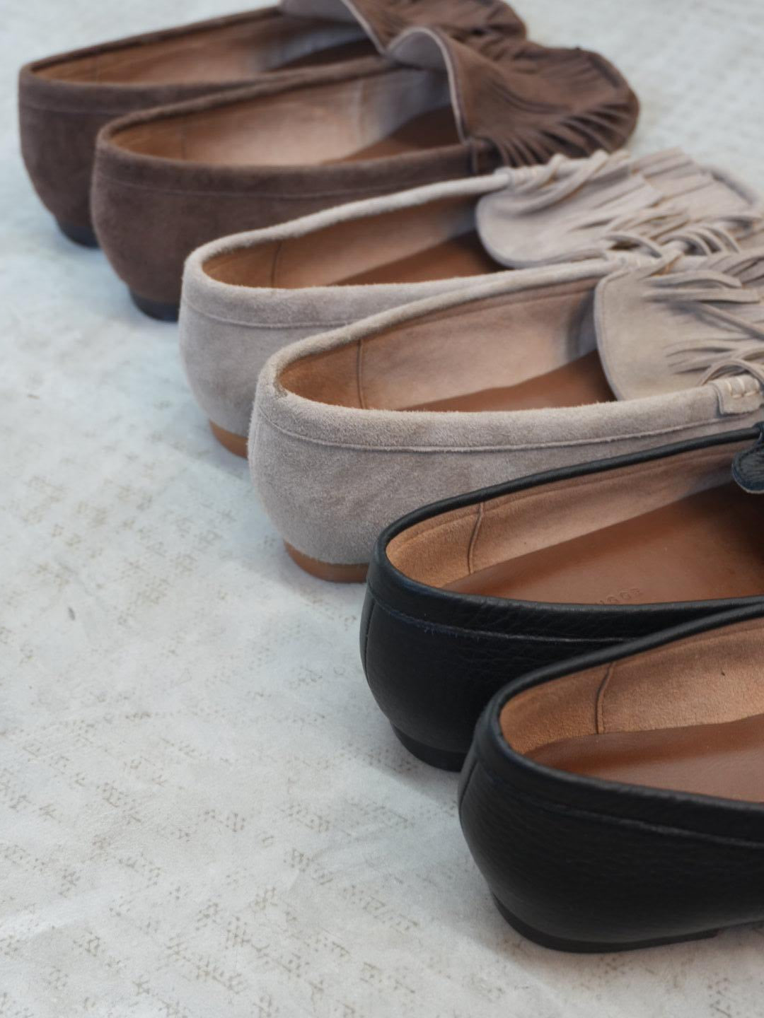 【ATELIER BRUGGE】スエードモカシン/26PS-50/26PS-50BK