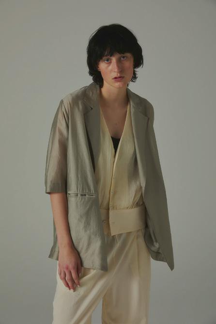 【ANGELINA】五分袖オーバージャケット/26163-6063M