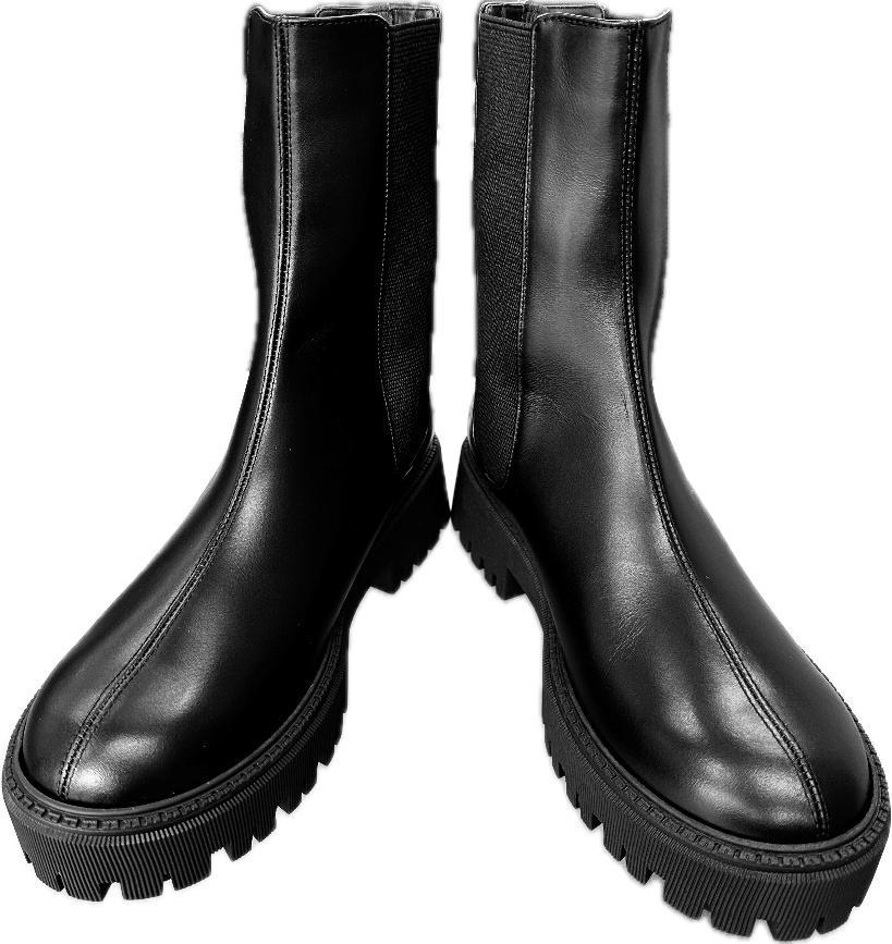 【NOIRS&co】サイドゴアトラックソールブーツ/MSB60001BK