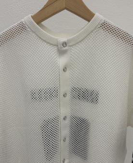 【WYTE】コットンメッシュデュアルフットボールカーディガン/11-30210