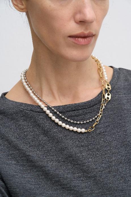 【ROSIER】3wayチェーン&パールネックレス/R3-90090