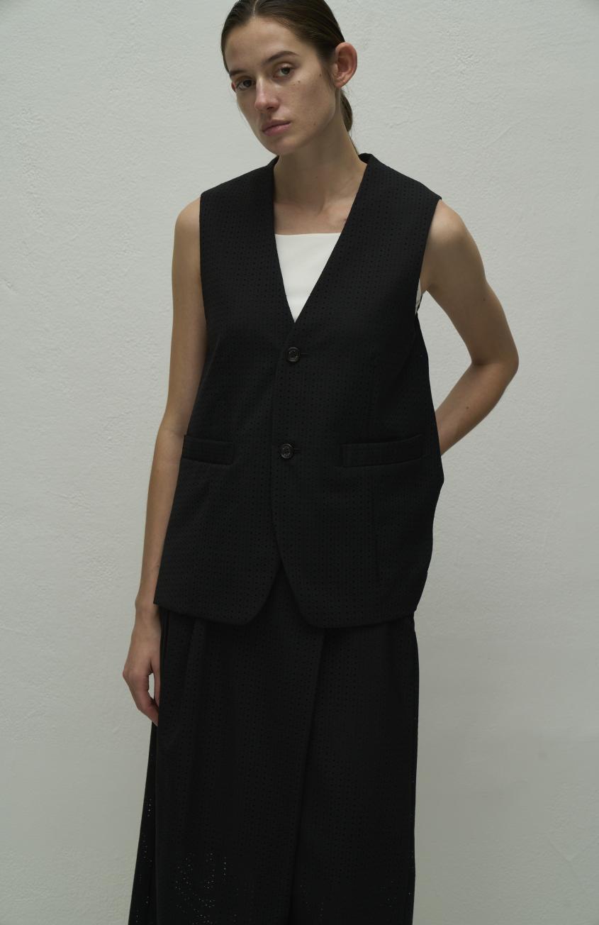 【WYTE】パンチドットボンディングジレ/11-12630