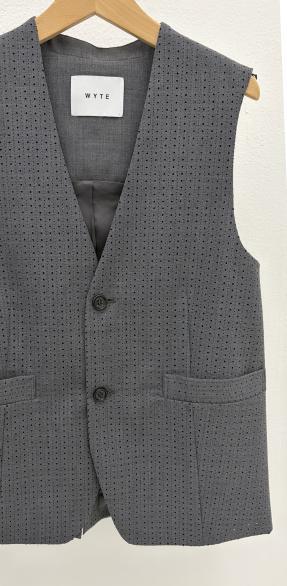 【WYTE】パンチドットボンディングジレ/11-12630