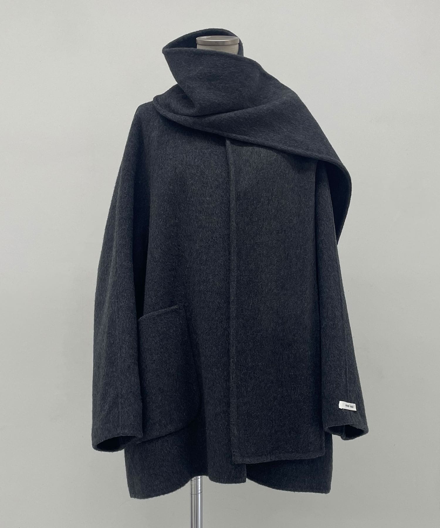 【HERENCIA】ストール付きウールコート/H125308