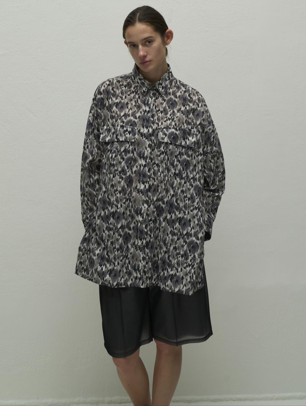 【WYTE】DEVEAUXプリントサイドベンツファティーグシャツ/11-12770