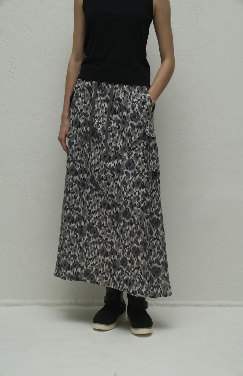 【WYTE】DEVEAUXプリントM-65 Aラインスカート/11-12750