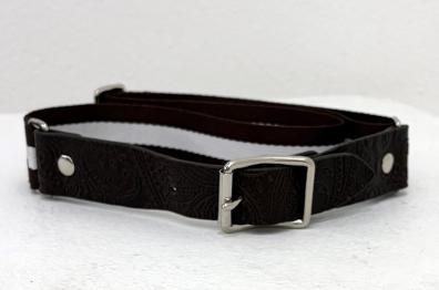 【WYTE】ペイズリーエンボスアイビーストライプベルト/11-90391