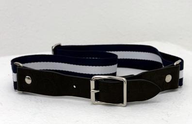 【WYTE】ペイズリーエンボスアイビーストライプベルト/11-90391