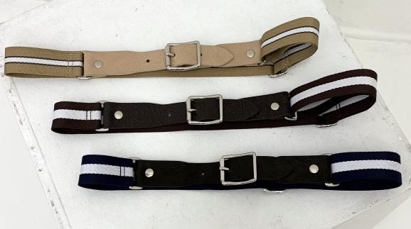 【WYTE】ペイズリーエンボスアイビーストライプベルト/11-90391