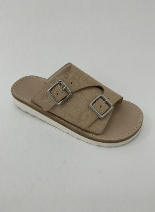 【WYTE】ペイズリーエンボスレザーサンダル/11-90390