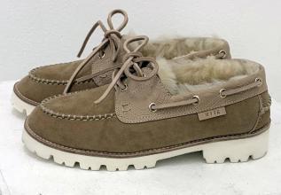 【WYTE】ペイズリーエンボスシープスキンデッキシューズ/12-90091