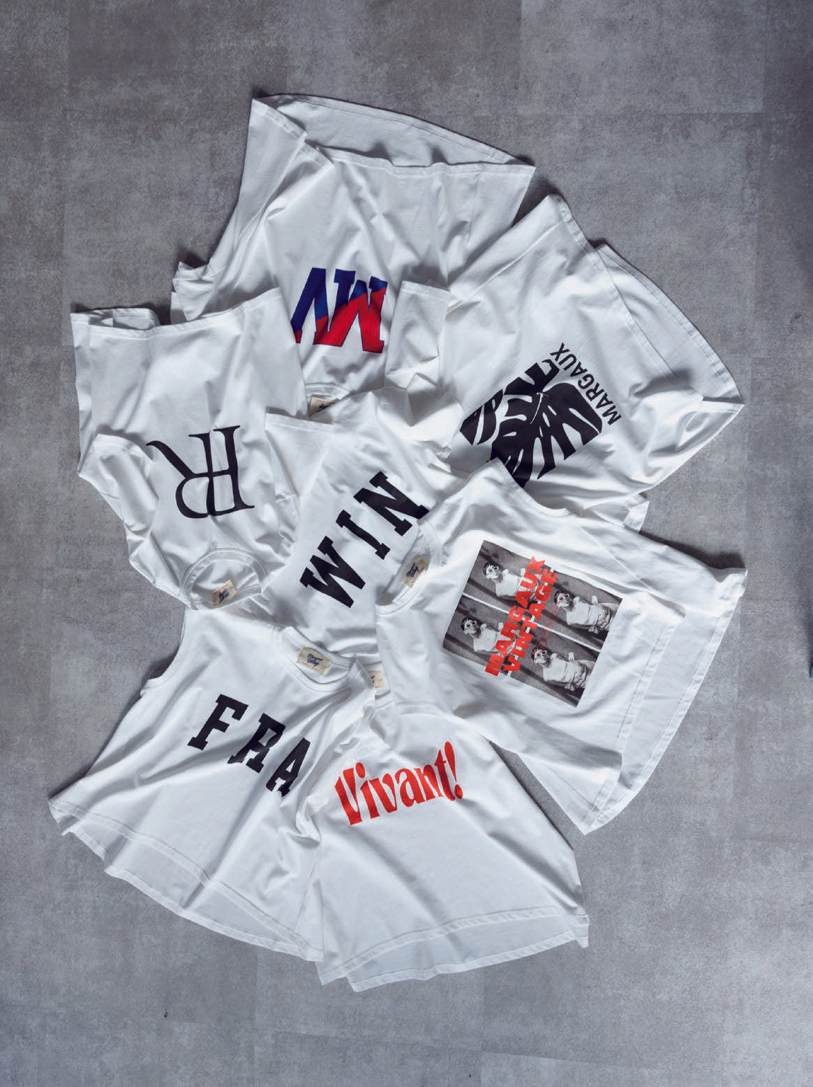 【MARGAUX VINTAGE】MVレッド/ブルーロゴTEE/MG CT-26070-S