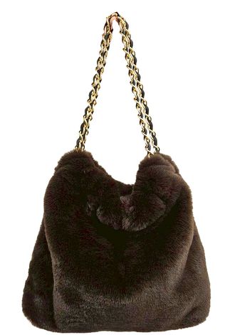 【VIOLAd'ORO】ELMO エコファーチェーンショルダートートSサイズ/V-9063